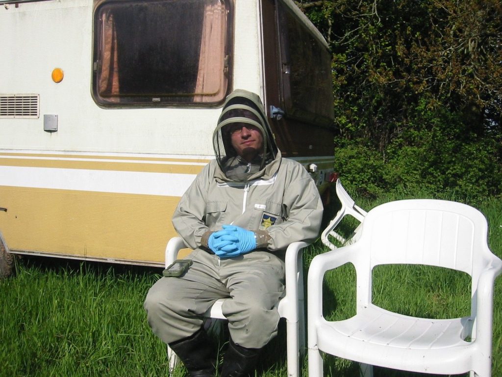 Photo of Daniel, the beekeeper. Bee Removal Dan.